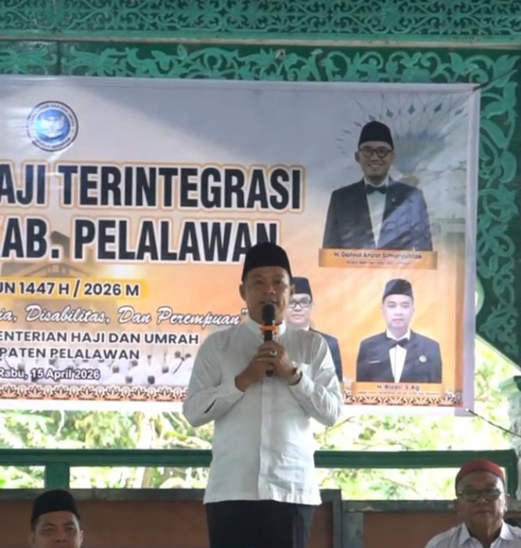 Wakil Bupati H Husni Thamrin Buka Manasik Haji Terintegrasi Tingkat Kabupaten Pelalawan Tahun 2026