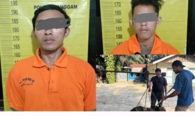 Dua pelaku Pencurian Sawit Milik Warga Diamankan Polsek, 14 Tandan Jadi Barang Bukti