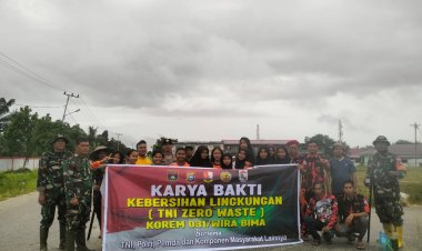Koramil 09/Langgam Giat Karya Bakti Keberhasilan Lingkungan "TNI Zero Waste"