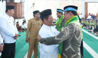 Pemkab Kuantan Singingi Resmi Lepas Keberangkatan 186 Jemaah Haji Tahun 2026