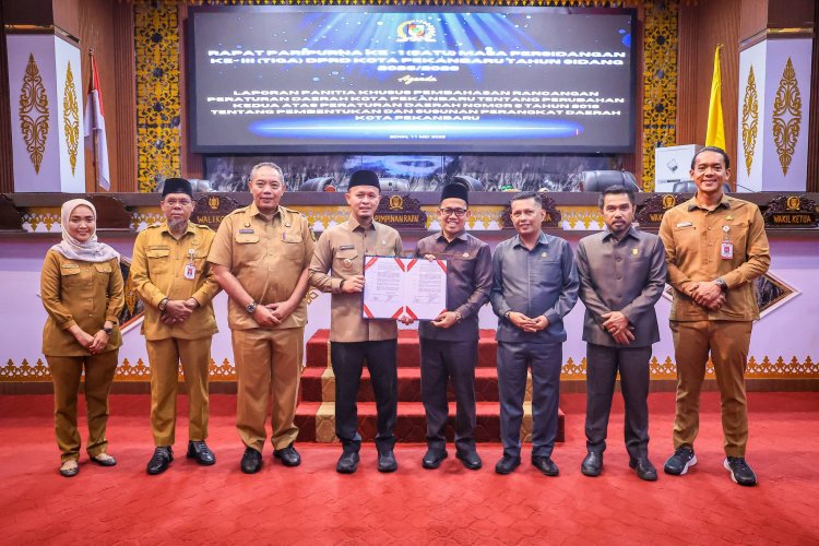 Pemko dan DPRD Pekanbaru Sepakati Ranperda PSPD Jadi Perda dalam Rapat Paripurna