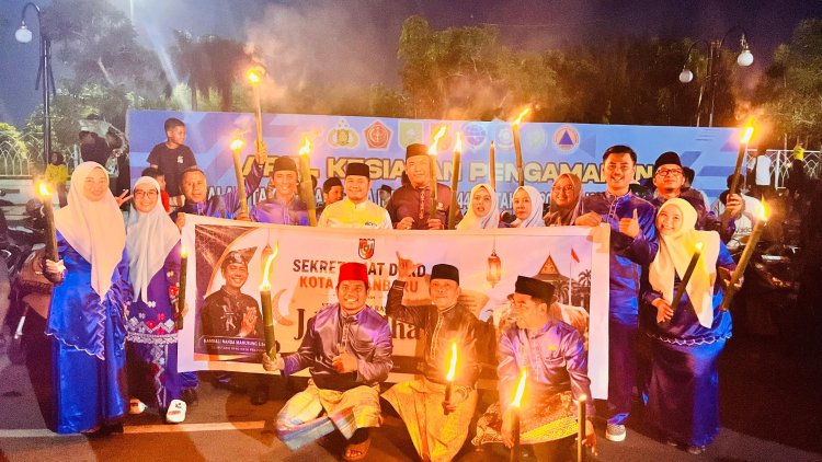 Semarak Pawai Takbir Keliling Iduladha 1447 H, Setwan DPRD Kota Pekanbaru Turunkan 50 Peserta dan Mobil Hias
