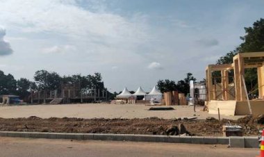 Arena Utama MTQ XXX Kuansing Hampir Rampung, Siap Digunakan Pekan Ini