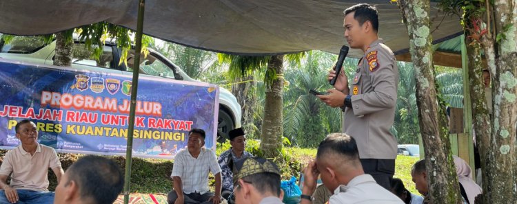 Lewat Program JALUR, Kapolres Kuansing Ajak Warga Perangi Narkoba dan Gunakan Layanan 110