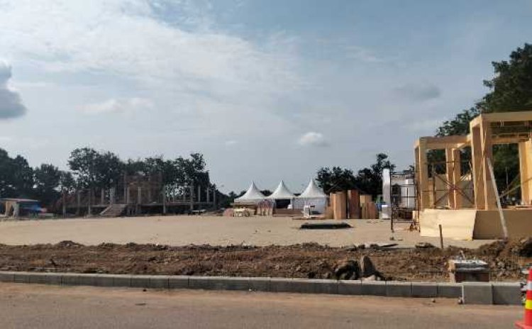 Arena Utama MTQ XXX Kuansing Hampir Rampung, Siap Digunakan Pekan Ini