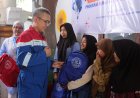 Latih Kesiapsiagaan, PHE NSO Edukasi Anak Desa Kuala Cangkoi Tanggap Bencana