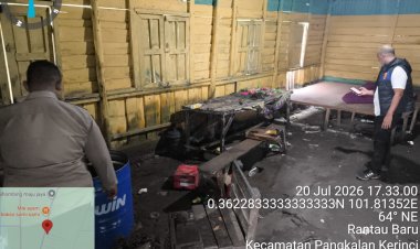 Kapolsek Pangkalan Kerinci Tinjau Langsung Lokasi Dugaan Penimbunan BBM di Jalan Koridor RAPP