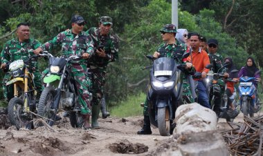Pastikan Kesiapan Kunjungan Tim Wasev Mabesad, Dandim 0313/KPR Tinjau Langsung Sasaran Fisik TMMD Ke-129 di Desa Pangkalan Terap