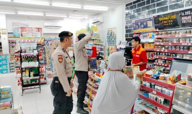 Personel Polsek Pangkalan Kerinci Giat Patroli C3 di Sejumlah Tempat Keramaian