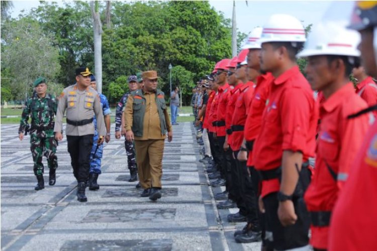 Pemkab Siak Perkuat Kesiapsiagaan Karhutla 2026, Wabup Syamsurizal Pimpin Apel Siaga