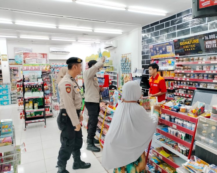 Personel Polsek Pangkalan Kerinci Giat Patroli C3 di Sejumlah Tempat Keramaian