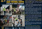 Polsek Pangkalan Kerinci Giat Patroli KRYD di Sejumlah Tempat Keramaian
