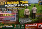 Polsek Pangkalan Kerinci Sosialisasi Maklumat Kapolda Riau tentang Bahaya Karhutla