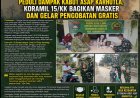Peduli Dampak Kabut Asap Karhutla, Koramil 15/KK Bagikan Masker dan Gelar Pengobatan Gratis