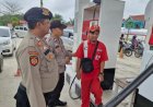 Polsek Pangkalan Kerinci Patroli Pusat Keramaian dan SPBU, Pastikan Situasi Aman dan Kondusif