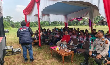 Bentengi Generasi Muda dari Narkoba dan Pelanggaran Hukum, Satgas TMMD ke-129 Kodim 0313/KPR Gelar Penyuluhan di Pangkalan Terap