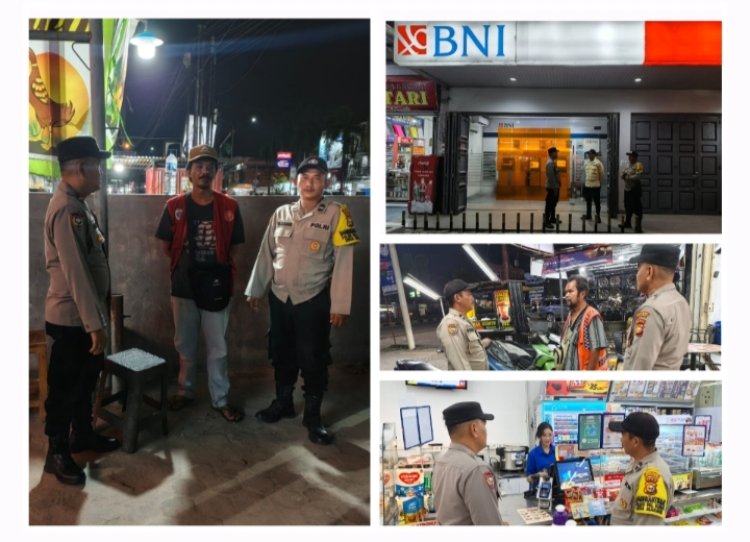 Polsek Pangkalan Kerinci Patroli Cipkon Kamtibmas Guna Cegah C3 dan Cooling System