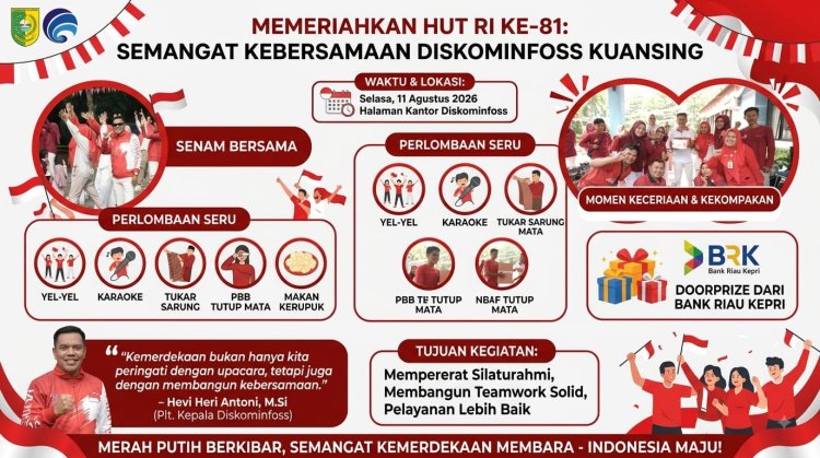 Semarak HUT ke-81 RI, Diskominfoss Kuansing Gelar Beragam Perlombaan