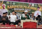 Kabupaten Pelalawan Bersholawat, Ratusan Jamaah Bersatu Panjatkan Doa di Tengah Kemarau dan  Karhutla Cepat Selesai