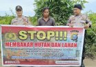 Cegah Karhutla, Polsek Pangkalan Kerinci Patroli Daerah Rawan dan Sosialisasi Karhutla