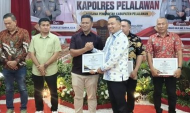 PT Musim Mas Raih Penghargaan Pencegahan karhutla dari Kapolres Pelalawan Dalam Momentum Pamit Kenal Pimpinan Baru