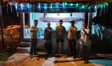 Jaga Kondusivitas Lingkungan, Polsek Pangkalan Kerinci Cek Pos Satkamling Griya Rumah Kita