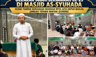 Wabup Husni Tamrin Pesan Tingkatkan Ukhuwah Islamiyah Di Gerakan Subuh Berjama'ah Di Masjid As-Syuhada