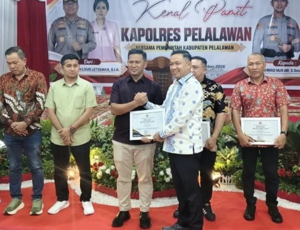 PT Musim Mas Raih Penghargaan Pencegahan karhutla dari Kapolres Pelalawan Dalam Momentum Pamit Kenal Pimpinan Baru