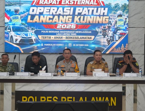 Wabup Husni Tamrin Hadiri Apel Operasi Patuh Lancang Kuning 2026, Dorong Keselamatan Berlalu Lintas di Pelalawan