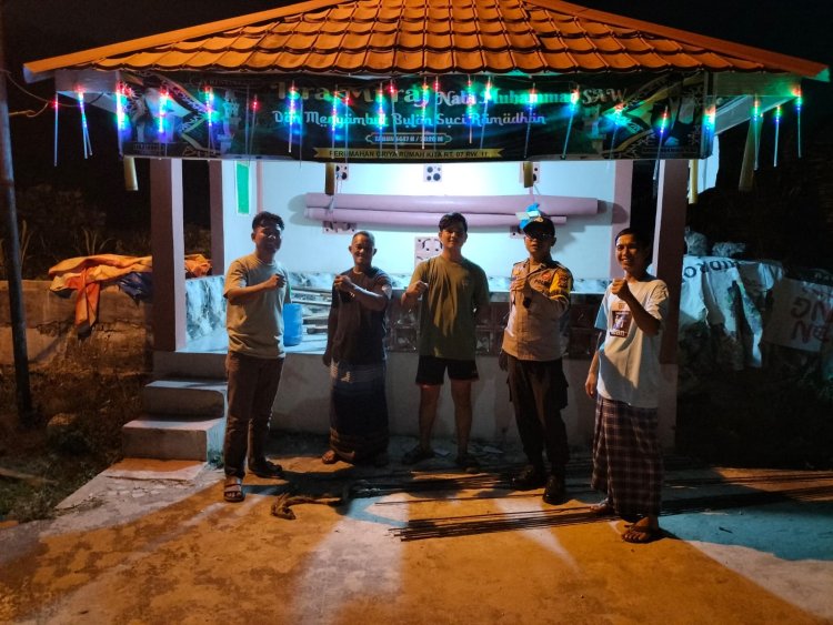Jaga Kondusivitas Lingkungan, Polsek Pangkalan Kerinci Cek Pos Satkamling Griya Rumah Kita