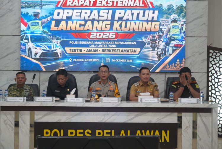 Wabup Husni Tamrin Hadiri Apel Operasi Patuh Lancang Kuning 2026, Dorong Keselamatan Berlalu Lintas di Pelalawan